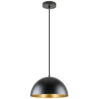 LED Universum Pendelleuchte Pendelleuchte "Jada" schwarz - gold, Höhenverstellbar schwarz