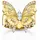 Thomas Sabo TR2495-414-14-56 Cocktailring butterfly vergoldet Damen