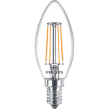 Philips Classic LEDcandle Kerze ND E14 4.3-40W/827 B35 CL, 2er-Pack (929001889767)