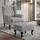 MCW Ohrensessel Chesterfield Stoff/Textil 0 x 0 x 0 cm Grau mit Ottomane