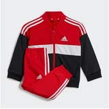 adidas Sportswear Trainingsanzug TIBERIO 3-STREIFEN COLORBLOCK SHINY KIDS (2-tlg) rot 62