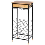 Wenko Weinregal Loft 48 x 30 x 95 cm Schwarz