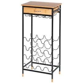 Wenko Weinregal Loft 48 x 30 x 95 cm Schwarz