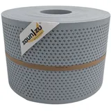 zaunzu® Doppelstabmattenzaun 50 m x 19 cm Grau/Metall