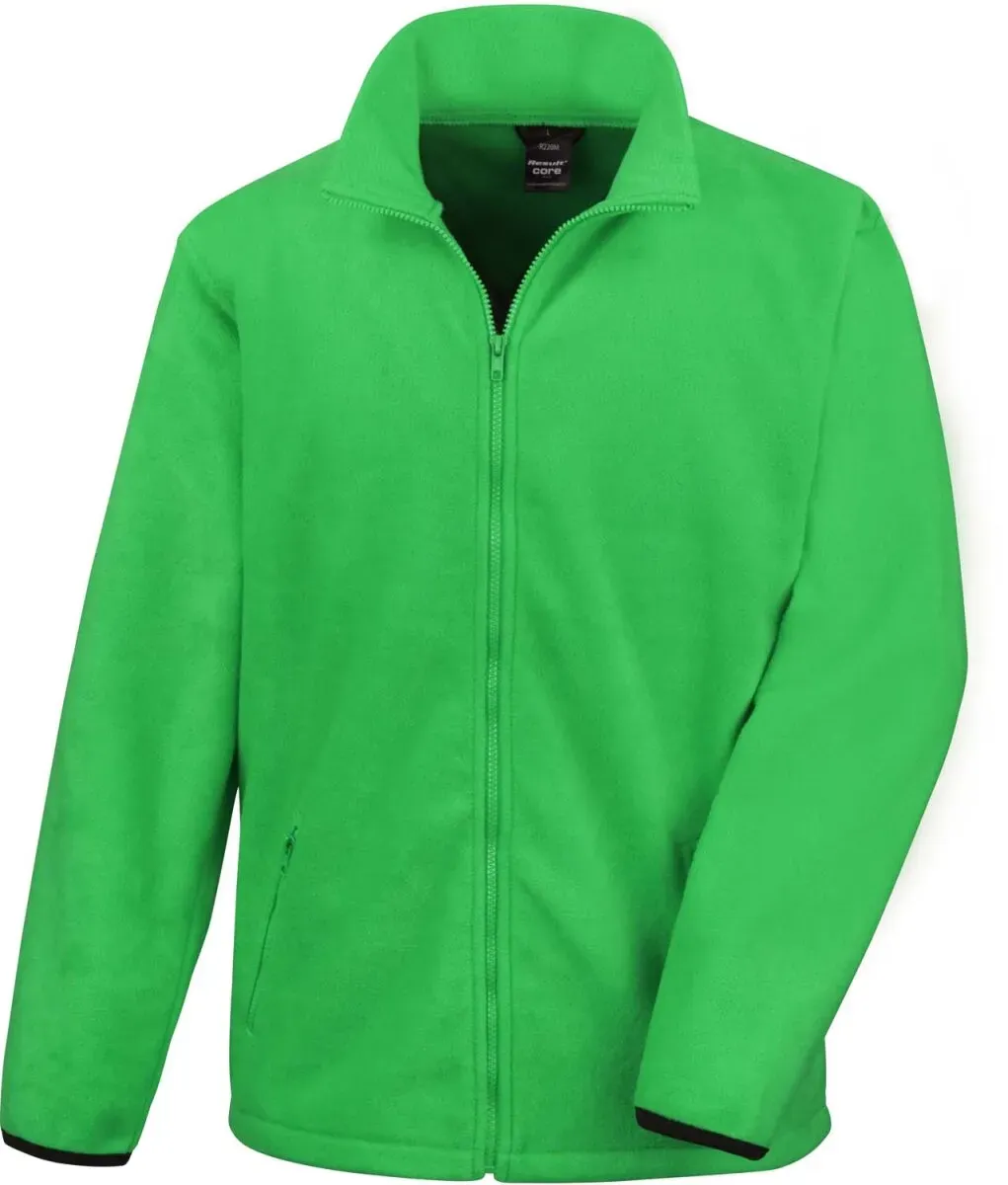 Result Core Herren Outdoor Fleece Jacke 'Fashion Fit' Fleece-Jacke R220M vivid green 3XL