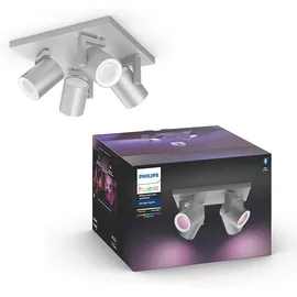Philips Hue White and Color Ambiance Argenta 4-flg. aluminium