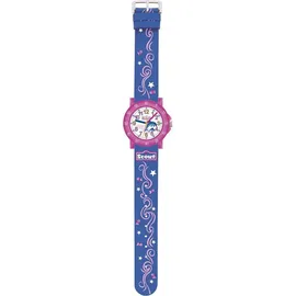 Scout Mädchenuhr Delfin Textilarmband Blau, Pink