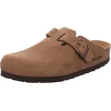 Rohde Herren Pantoffel Hausschuh Clog Leder Grado 6694, Größe:46 EU, Farbe:Mehrfarbig - Beige - 46