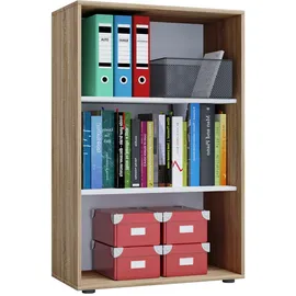 VCM Lona Aktenregal 70 x 37 x 110 cm braun