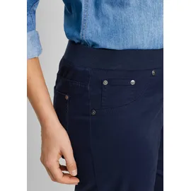bonprix Twill Treggings Schlupfhose Blau 52