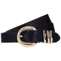 B.belt Gürtel Leder 25mm schwarz 85