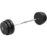 vidaXL Curlstange 90 kg Schwarz