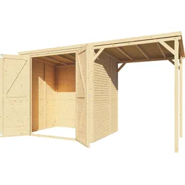 BERTILO Beno 2 PLUS Gartenhaus 3,73 x 1,70 m Beige