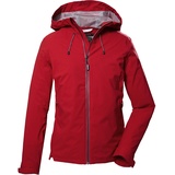 KILLTEC Damen Funktionsjacke ist wasserdicht/Outdoorjacke mit Kapuze KOS 23 WMN JCKT, rot, 42,