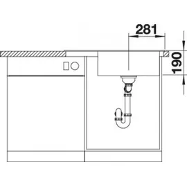 Blanco Zenar XL 6 S Compact Silgranit PuraDur tartufo Be re O.ZUB. M.AF.