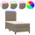 vidaXL Boxspringbett 100 x 200 cm Taupe