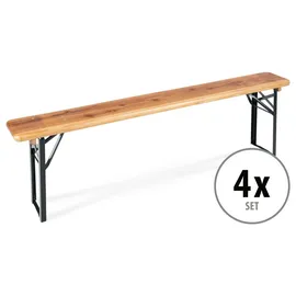 Stagecaptain BBB-180 Hirschgarten Bierzeltbank 177 cm Natur 4x Set