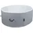 Ø 150 x 65 cm rund Grau-Weiß
