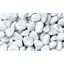 Bellamoli Granulati Gestaltungskiesel Bianco Carrara 25 - 40 mm 25 kg