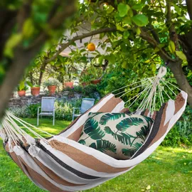 Relaxdays Hängematte braun