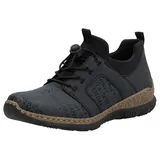 Rieker Slip-On Sneaker, Schlupfschuh, Freizeitschuh, Halbschuh mit praktischen Anziehlaschen Rieker nachtblau-schwarz