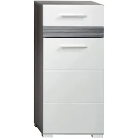 trendteam Set One 37 x 80 x 31 cm rauchsilber / grau