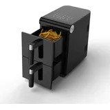 Elta Doppelstock-Heißluftfritteuse 11 L Dual Zone XXL schwarz