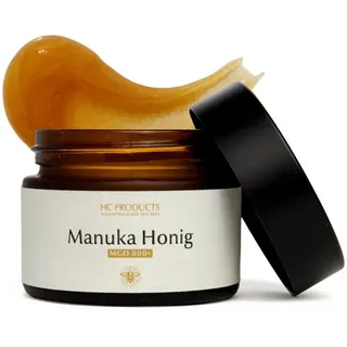 HC PRODUCTS Honig Manuka Honig MGO 800+ aus Neuseeland im Probierglas, 50 g, Lichtundurchlässiger Glastiegel I Echter Manuka Honig aus Neuseeland