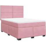 vidaXL Boxspringbett 140 x 200 cm Rosa