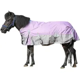 Gallopoff 1200D Ponydecke 200g/m2 – wasserdichte & Atmungsaktive Regendecke für Ponys, Shetty, Gefütterte Winterdecke mit Kreuzgurten, Schweiflatz & Verstellbarem Brustverschluss 120cm