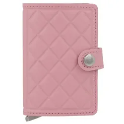 Secrid Miniwallet Kreditkartenetui RFID Schutz Leder 6.5 cm rose