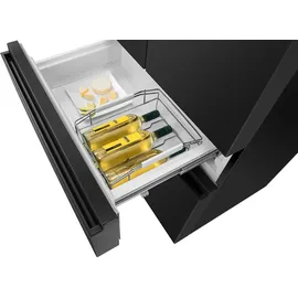 Hisense RF540N4SBF2 French Door (480 l, 1817 mm hoch, Schwarz)