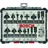 Bosch Fräser-Set 1/4 Zoll-Schaft 15-teilig