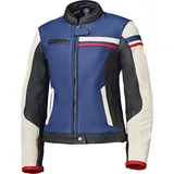 Held Midway Damen Lederjacke, weiss-rot-blau, Größe 38