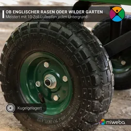 MIWEBA Dumper mit Kippfunktion und Traglast 300 kg rot