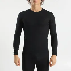 UYN Funktionsunterwäsche Langarmshirt Fusyon Biotech (Merinowolle, ideale Thermoregulation) schwarz Herren