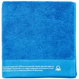 BENETTON Benetton. Set mit 2 Handtüchern, 50 x 90 cm + 70 x 140 cm, Bio-Baumwolle, 450 g/m2, Blau
