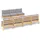 vidaXL Garten-Lounge-Set 8-tlg. grau Kiefernholz