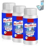 Neuer Abflussreiniger Extra Stark, Rohrreiniger Extrem Stark, Verstopfungsabfluss Reparieren, Gerüche Entfernen, Rohrreiniger, für Waschbecken, Toiletten, Badezimmerabflüsse (3, gramm, 120)