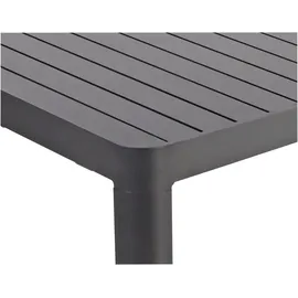 Garden Pleasure Garten-Essgruppe GARDEN PLEASURE "AMIRA", grau (anthrazit, anthrazit, anthrazit), B:240cm H:89cm T:200cm, Aluminium, Kunststoff, Sitzmöbel-Sets, mit ausziehbarem Tisch