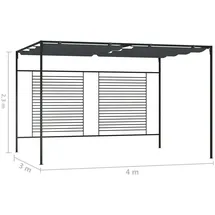 vidaXL Pavillon 4 x 3 m anthrazit