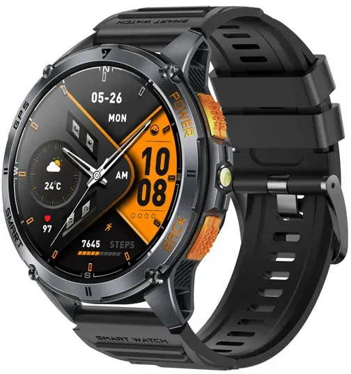 Neuer Smartwatch GlacierX Orb Black GX-OC67A