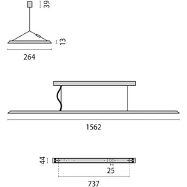 Performance in Lighting 1-flg. 840 cm grau