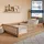 Kids Collective Jugendbett Bodenbett 140 x 200 cm Kiefer massiv braun Zimt