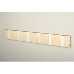 LoCa Knax 6 Wandgarderobe kaffee, Haken grau