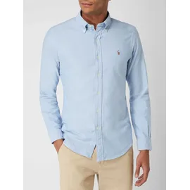 Ralph Lauren Slim Fit Langarmhemd Blau XXL