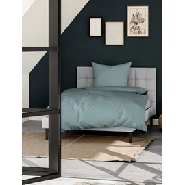 BIERBAUM Senci Uni Optik Grün 155 x 220 cm + 80 x 80 cm