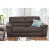 Calia Italia 2-Sitzer »Gaia, hochwertiges Ledersofa mit erstklassigem Sitzkomfort«, edles Design, in zwei hochwertigen Lederqualitäten braun