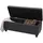 berlinlodge Sitzbank Truhenbank Grau 114 x 45 x 45 cm