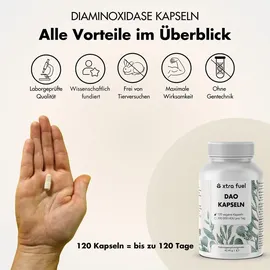 xtra fuel DAO Vegane DiAminOxidase 300.000 HDU Kapseln 360 St.